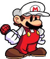 Mario Fired Sticker - Mario Fired Idol Stickers