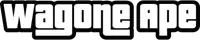 the logo for wagoncape is black and white