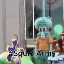Squidward Tentacles Squid Army GIF - Squidward Tentacles Squid Army Dab GIFs