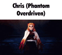 a picture of chris phantom overdriven with a picture of a man with red hair