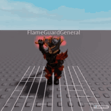 Flame Guard General Sword Swing Animation GIF - Flame Guard General Sword Swing Animation Roblox GIFs