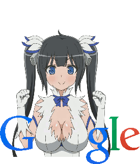 Anime Girl Boobs Bounce Google Tits Sticker - Anime Girl Boobs Bounce Google Tits Stickers