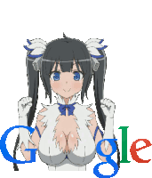 Anime Girl Boobs Bounce Google Tits Sticker - Anime Girl Boobs Bounce Google Tits Stickers