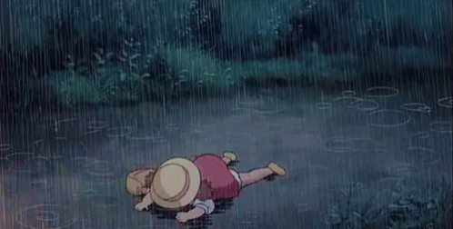 tumblr girl crying in the rain