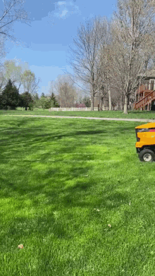 lawnmower mowing