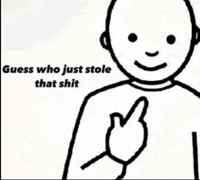 a drawing of a man with a peace sign on his chest .