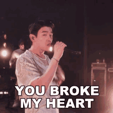You Broke My Heart Eric Nam GIF - You Broke My Heart Eric Nam My Heart Is Broken GIFs