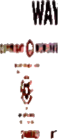 a drawing of a cross with the word way written on it