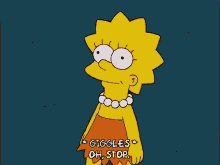 Lisa Simpson Oh Stop GIF - Lisa Simpson Oh Stop Giggles GIFs