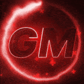 the word gm is in a red circle with red crosses around it