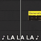 a screenshot of a song that says la la la on the bottom
