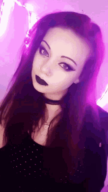 gothic girl singing girl goth girl black lips black nails