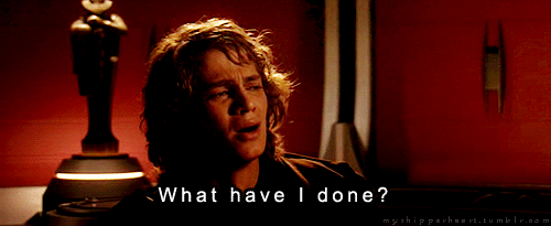 What Have I Done? GIF - Star Wars Anakin Skywalker What Have ...