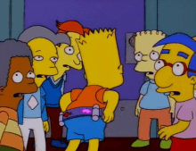 Bart Simpson Belt GIF - Bart Simpson Belt Indicator GIFs