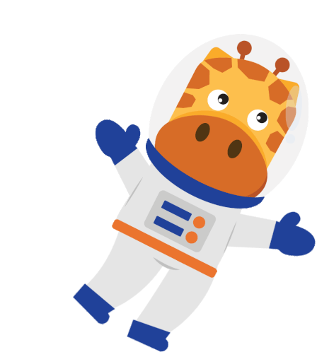 Astronaut Eduwis Sticker - Astronaut Eduwis Giraffe Stickers