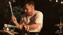 Shannon Leto Playing Drums GIF - Shannon Leto Playing Drums 30stm GIFs