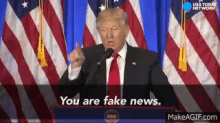 You Are Fake News - Fake News GIF - Fake News News Donald GIFs