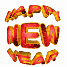 happy new year smile laugh greetings sticker