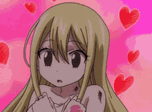 lucy heartfilia fairy tail blush what do you want what do you mean