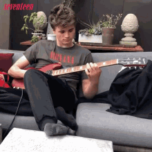 Playing Guitar Griffin GIF - Playing Guitar Griffin Seventeen GIFs