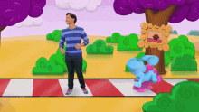 Blues Clues And You Hide And Seek With Blue GIF - Blues Clues And You Blues Clues Hide And Seek With Blue GIFs