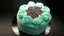 Mint Chocolate Chip Cake Dessert GIF