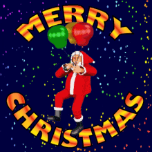 Merry Christmas Merry Santa GIF - Merry Christmas Merry Santa Happy Christmas GIFs