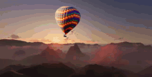 Hot Air Ballloon Flying GIF - Hot Air Ballloon Flying Sky GIFs