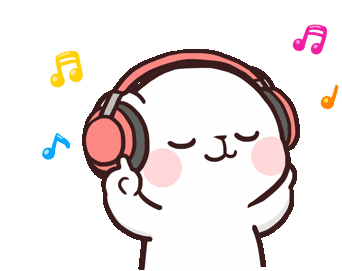 Milk And Mocha Music Sticker - Milk And Mocha Music Listening Stickers