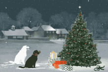 árbol De Navidad GIF - Christmas Snow Dogs GIFs