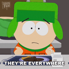 Theyre Everywhere Kyle Broflovski GIF - Theyre Everywhere Kyle Broflovski South Park World Privacy Tour GIFs