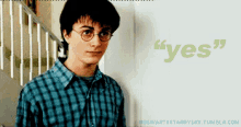 "Yes" GIF - Yes Harrypotter Danielradcliffe GIFs