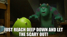 Monsters University Sully GIF - Monsters University Sully Just Reach Deep Down GIFs