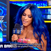 Sasha Banks Tonight I Come Back To Tell Bayley GIF - Sasha Banks Tonight I Come Back To Tell Bayley A Little Bit Of What I Had For Her GIFs
