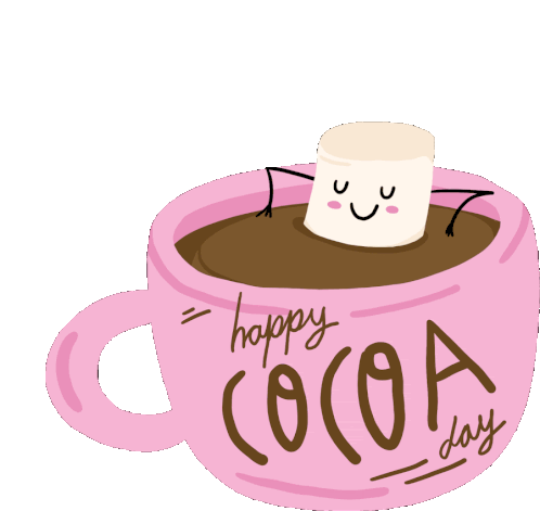 Happy Cocoa Day Hot Cocoa Sticker - Happy Cocoa Day Hot Cocoa Hot Chocolate Stickers