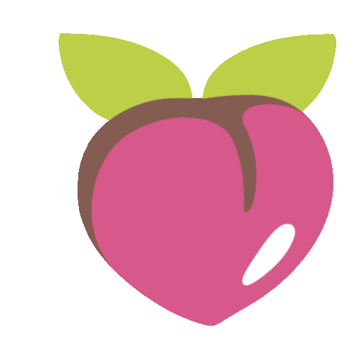 Bouncing Peach Sticker - The Blobs Live On Bum Google Stickers