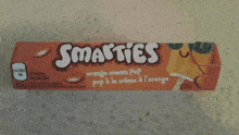 Smarties Orange Cream Pop Smarties GIF - Smarties Orange Cream Pop Smarties Candy GIFs