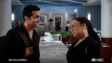 Smiling At Each Other Dr Crockett GIF - Smiling At Each Other Dr Crockett Sharon Goodwin GIFs