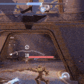 a video game is being played and the number 18 is visible