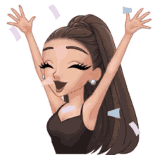 Ariana Grande Excited GIF - Ariana Grande Excited Cartoon GIFs