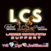 a logo for lcs talent singer popular singer ladies community support