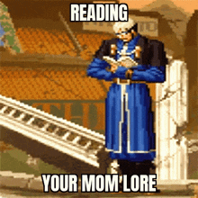 goenitz kof goenitz king of fighters the king of fighters reading your mom lore