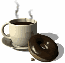 Café Coffee GIF - Café Coffee Doughnut GIFs