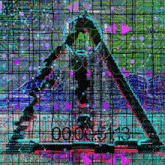 a drawing of a triangle with a magnifying glass and the word ai in the middle