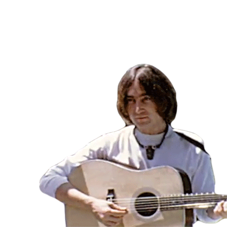 Look Up John Lennon Sticker - Look Up John Lennon Look At Me Song Stickers