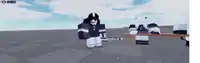 a person in a video game is standing next to another person