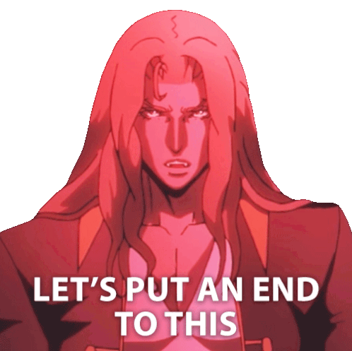 Lets Put An End To This Alucard Sticker - Lets Put An End To This Alucard Castlevania Stickers