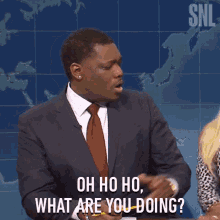 Oh Ho Ho What Are You Doing Michael Che GIF - Oh Ho Ho What Are You Doing Michael Che Saturday Night Live GIFs