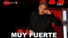 Muy Fuerte Ricardo Montaner GIF - Muy Fuerte Ricardo Montaner La Voz GIFs