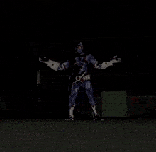 a video game character says " you 're as good as dead " in a dark room